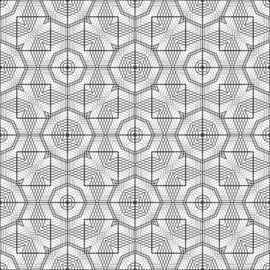 kesintisiz tek renkli geometrik desen tasarım