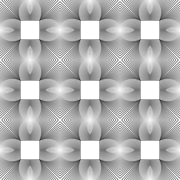 Ontwerp naadloze monochroom geometrische patroon — Stockvector