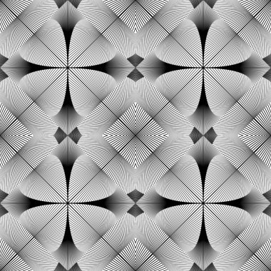 Dikişsiz dekoratif geometrik desen tasarım