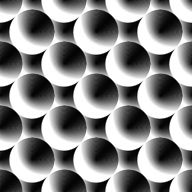 Dikişsiz elips tek renkli desen tasarım