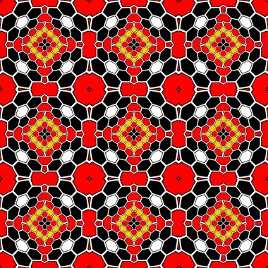 kesintisiz renkli mozaik desen tasarım