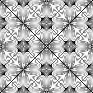 kesintisiz tek renkli geometrik desen tasarım