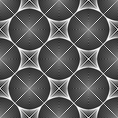 Dikişsiz elips tek renkli desen tasarım