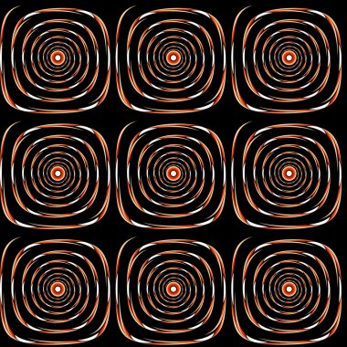 Kesintisiz renkli sarmal desen tasarım