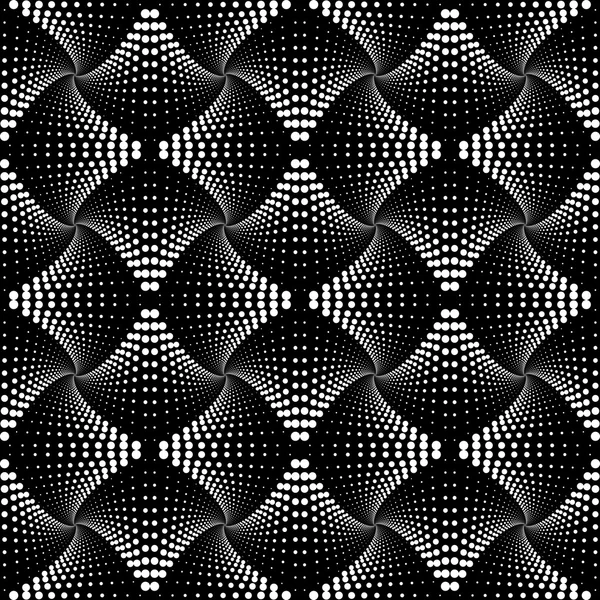 Design seamless monochrome dotted pattern — Stock Vector