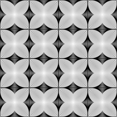 kesintisiz tek renkli geometrik desen tasarım