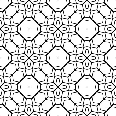 kesintisiz tek renkli geometrik desen tasarım