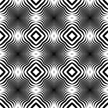 kesintisiz tek renkli geometrik desen tasarım