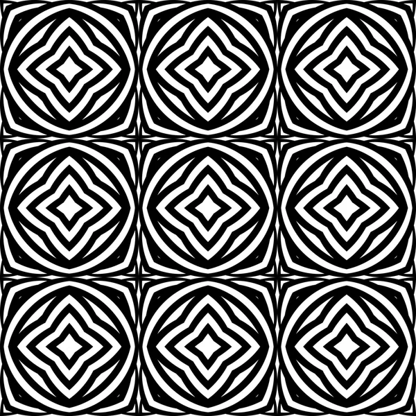 Design seamless monochrome geometric pattern — Stock Vector