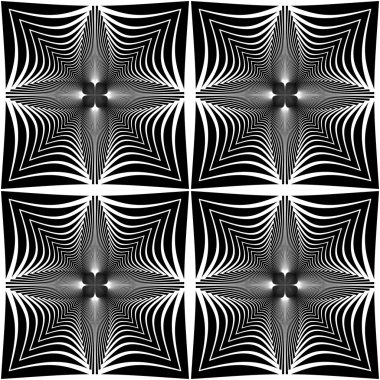 kesintisiz tek renkli geometrik desen tasarım