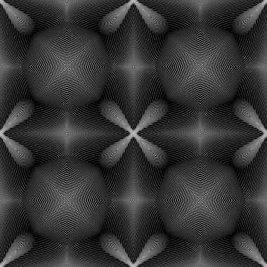 kesintisiz tek renkli geometrik desen tasarım