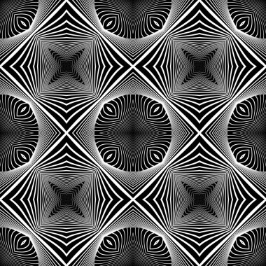 kesintisiz tek renkli geometrik desen tasarım