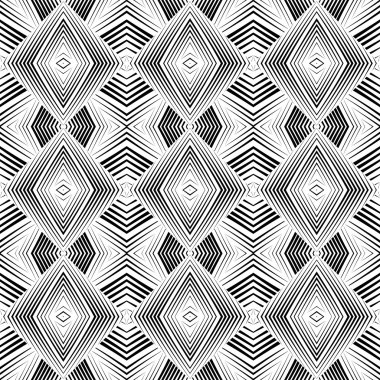 kesintisiz tek renkli geometrik desen tasarım