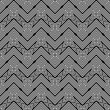 kesintisiz tek renkli geometrik desen tasarım