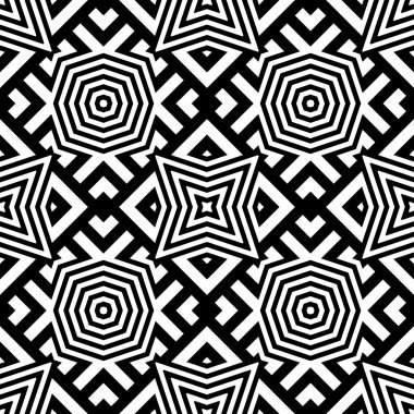 kesintisiz tek renkli geometrik desen tasarım