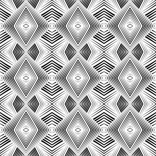 Design seamless monochrome geometric pattern — Stock Vector