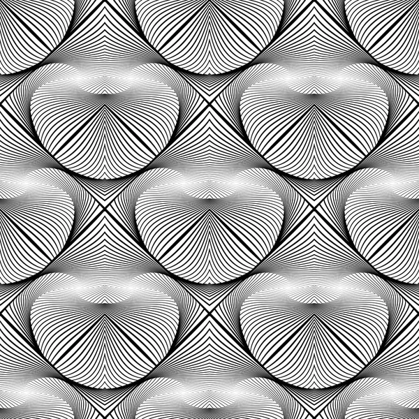 Design seamless monochrome decorative pattern — Stock Vector