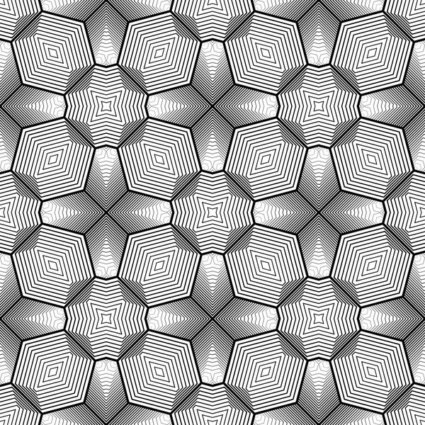 Kesintisiz tek renkli geometrik desen tasarım — Stok Vektör