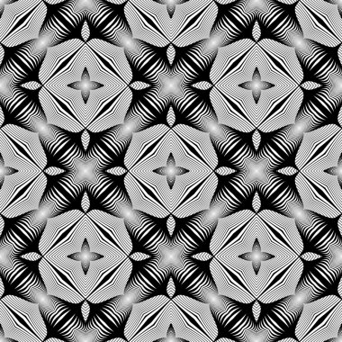 kesintisiz tek renkli dekoratif desen tasarım