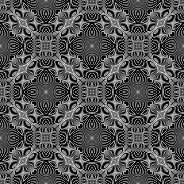 Design motif rayé monochrome sans couture — Image vectorielle