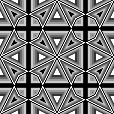 kesintisiz tek renkli geometrik desen tasarım