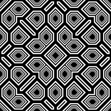 kesintisiz tek renkli geometrik desen tasarım