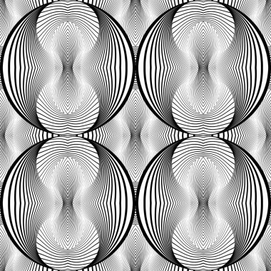 Dikişsiz elips tek renkli desen tasarım