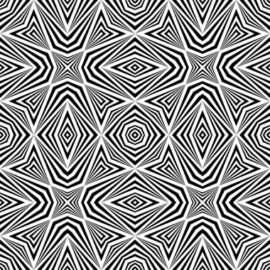 kesintisiz tek renkli geometrik desen tasarım