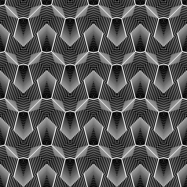 kesintisiz tek renkli geometrik desen tasarım