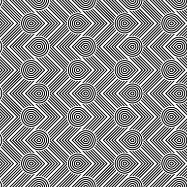 kesintisiz tek renkli geometrik desen tasarım