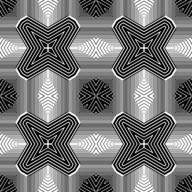 kesintisiz tek renkli geometrik desen tasarım