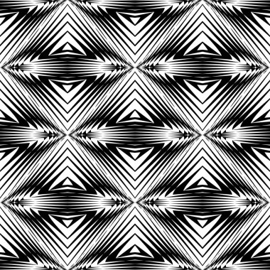 kesintisiz tek renkli geometrik desen tasarım