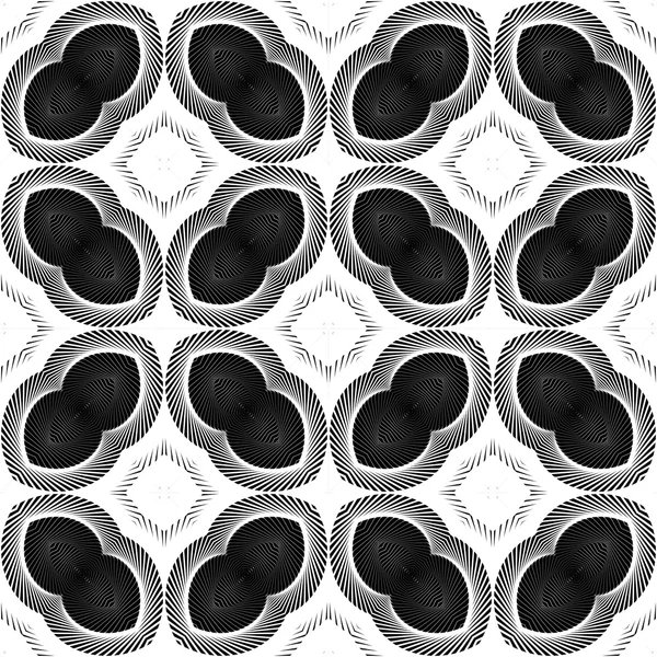 Design seamless monochrome striped pattern — Stock Vector