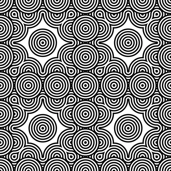 Design seamless monochrome geometric pattern — Stock Vector