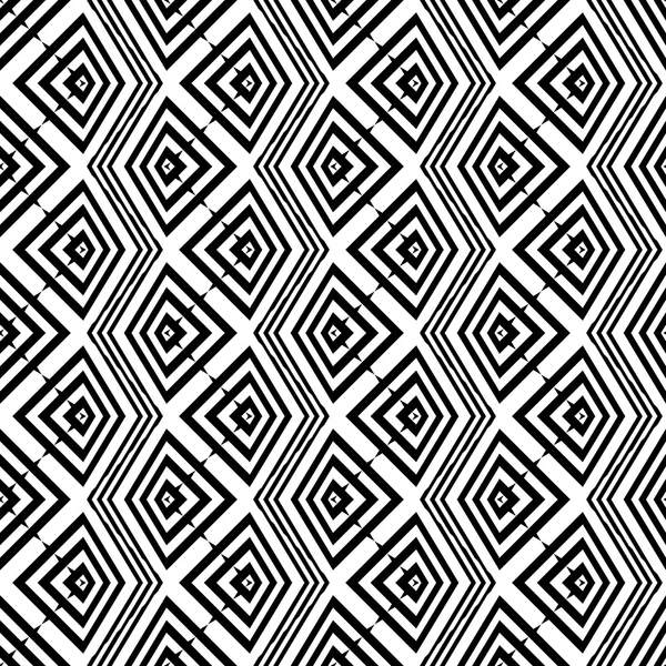 Design seamless monochrome zigzag pattern — Stock Vector