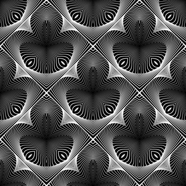 kesintisiz tek renkli geometrik desen tasarım