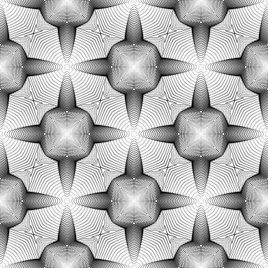 kesintisiz tek renkli geometrik desen tasarım
