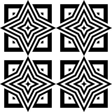 kesintisiz tek renkli geometrik desen tasarım