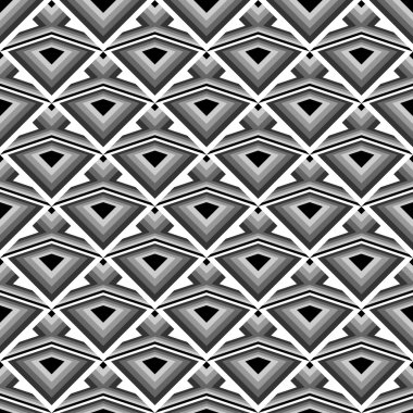 kesintisiz tek renkli geometrik desen tasarım