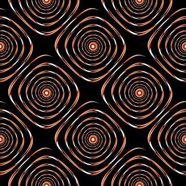 Kesintisiz renkli sarmal desen tasarım