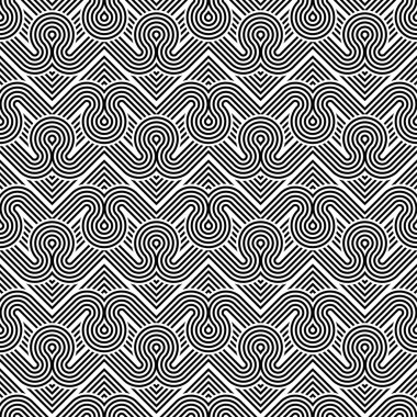 kesintisiz tek renkli geometrik desen tasarım