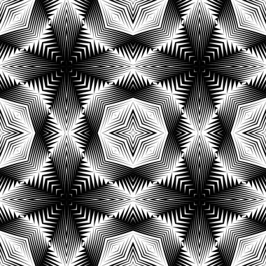 kesintisiz tek renkli geometrik desen tasarım