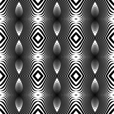 kesintisiz tek renkli çizgili desen tasarım