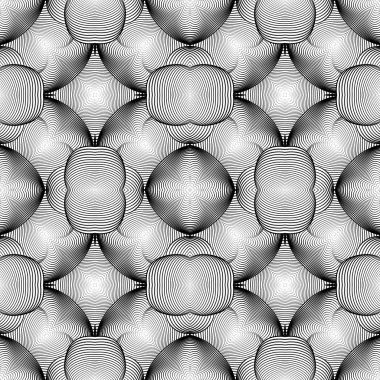 kesintisiz tek renkli geometrik desen tasarım