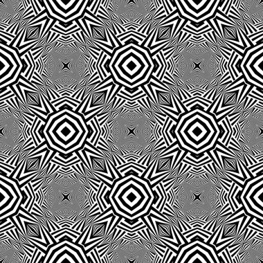 kesintisiz tek renkli geometrik desen tasarım