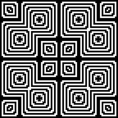 kesintisiz tek renkli geometrik desen tasarım