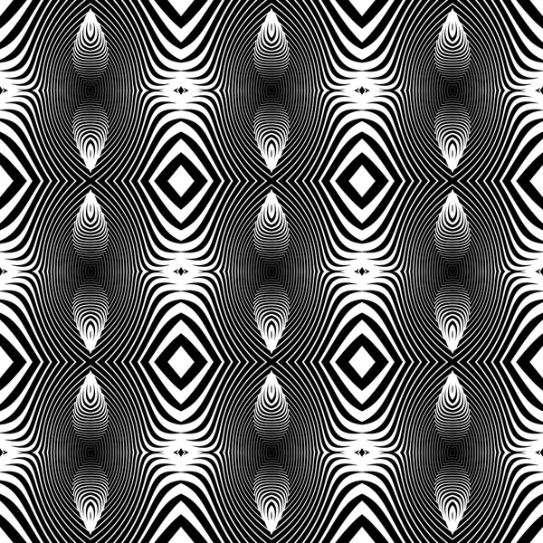 Diseño inconsútil patrón de rayas monocromáticas — Archivo Imágenes Vectoriales