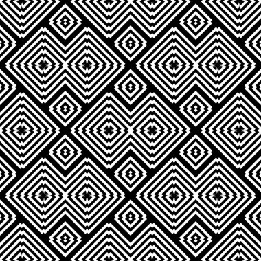 kesintisiz tek renkli geometrik desen tasarım