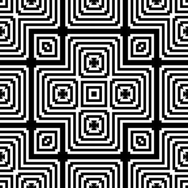 kesintisiz tek renkli geometrik desen tasarım