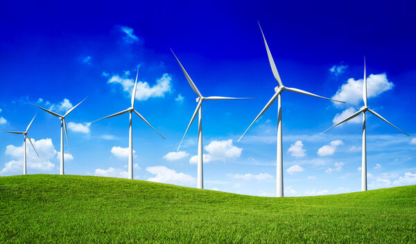Six Wind Turbines
